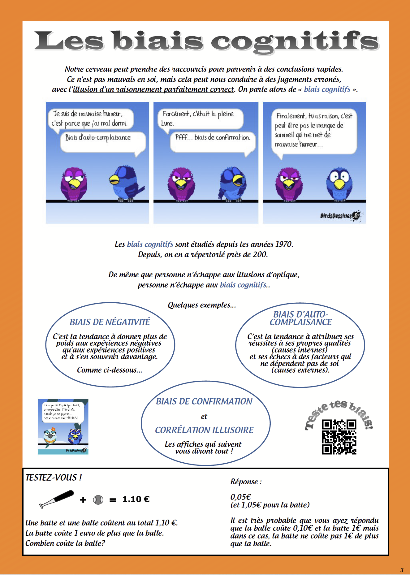 Audioguide Affiche 3 Biais Cognitifs Moodle Apprentissage