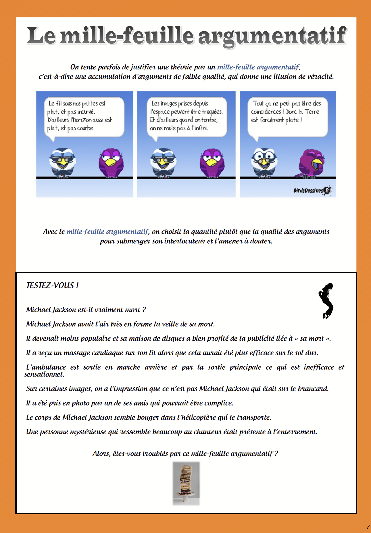 Audioguide Affiche Mille Feuille Argumentatif Moodle Apprentissage