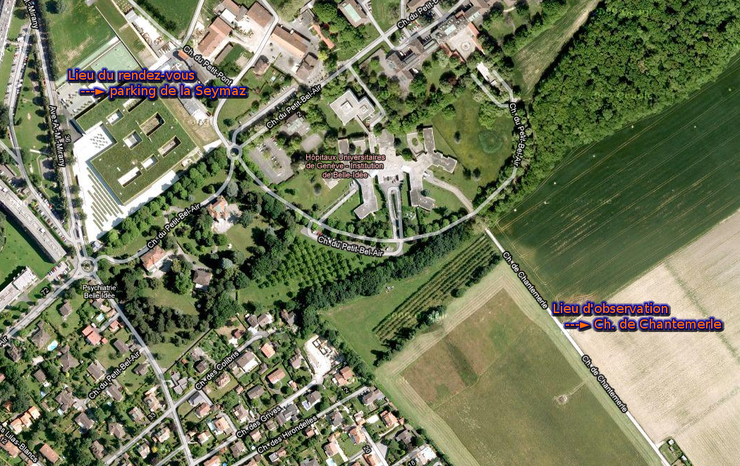 Lieux de rendez-vous et d'observation