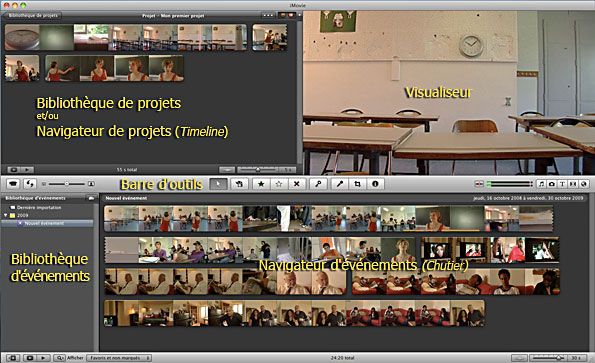 Imove Interface SEM 10407 Tutoriel iMovie'11: L'interface d'iMovie'11 | Moodle ...