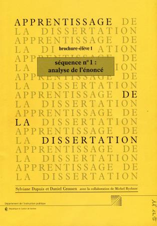 Brochure dissertation n°1