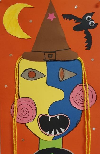 Projet masques de carnaval à la manière de Picasso / Classe de Vasken Ohanessian (4P)