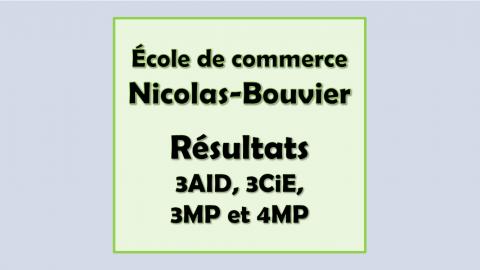 Résultats EC Nicolas-Bouvier