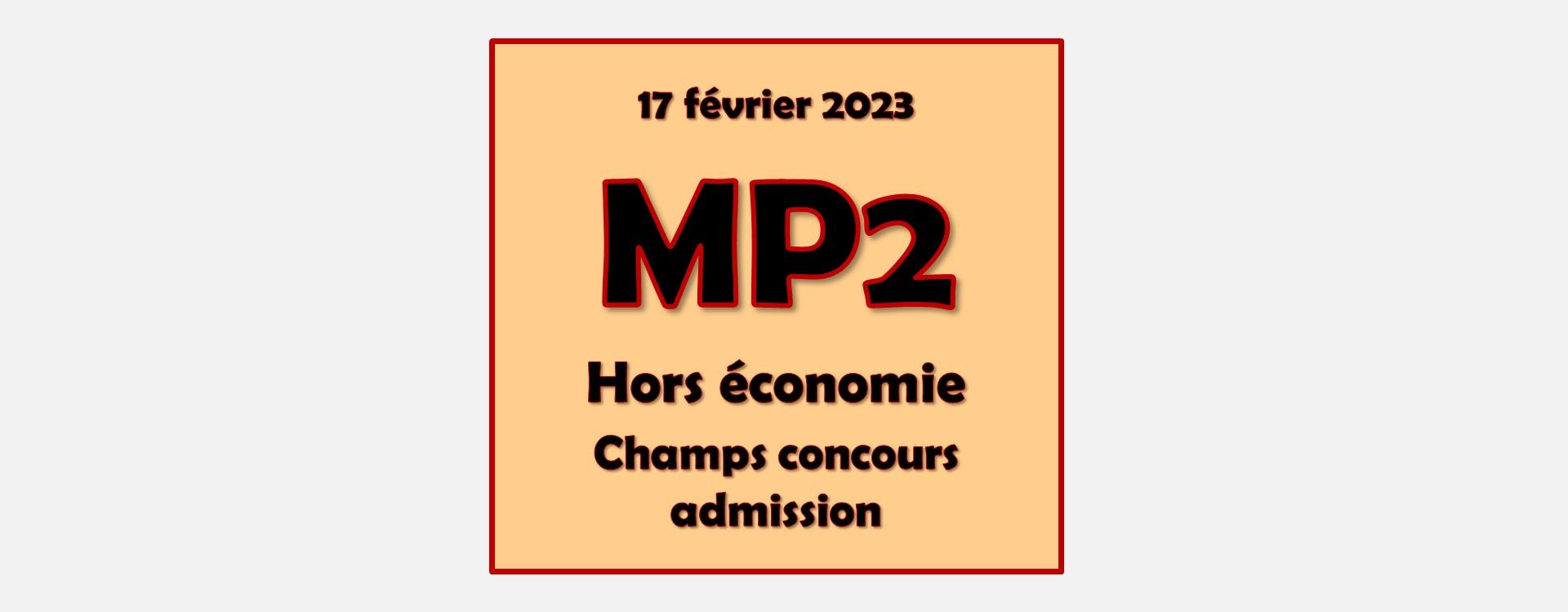 MP2 - Champs concours admission