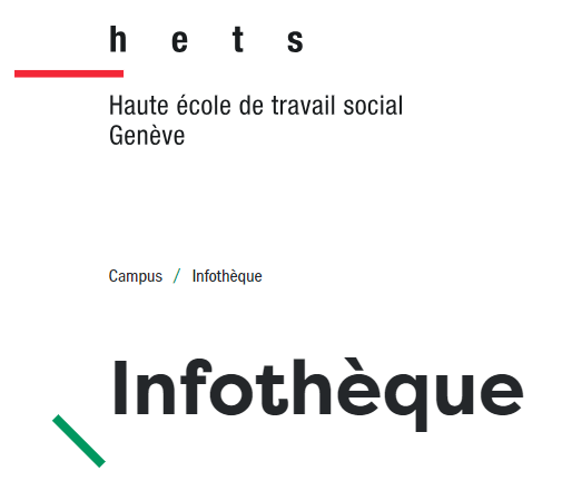 Socio'web, le portail du domaine social en Suise romande proposé par l'Infothèque de la HETS Genève