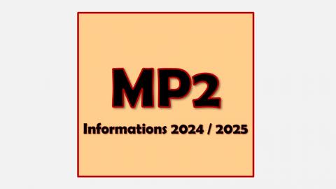 MP2 - Informations 2024/2025
