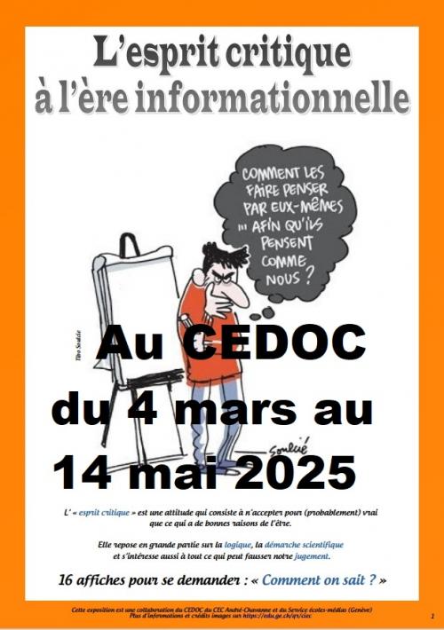 Exposition « Esprit critique à l'ère informationnelle »