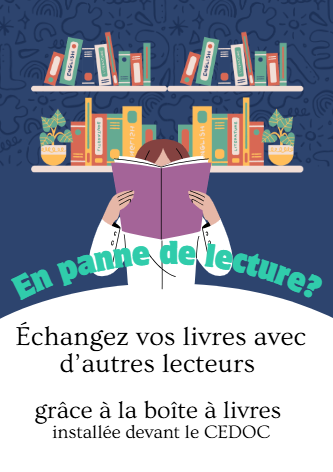 Affiches pour  ouvrages échange bibliothèque