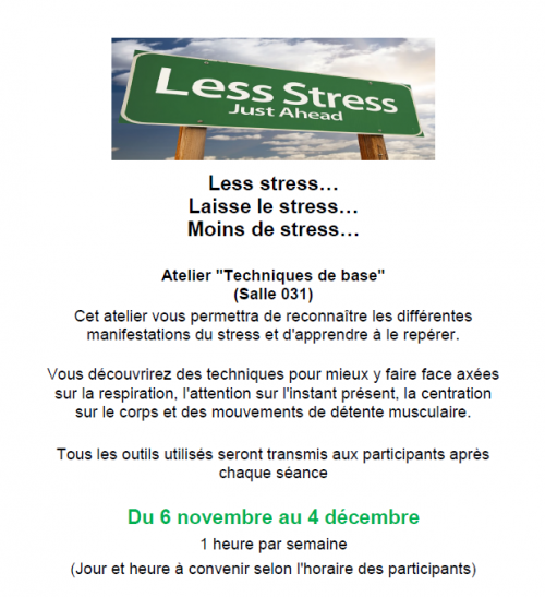 Atelier gestion du stress